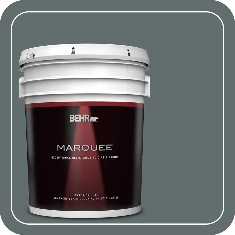 BEHR MARQUEE 5 gal. #PPU12-19 Mountain Pine Flat Exterior Paint & Primer