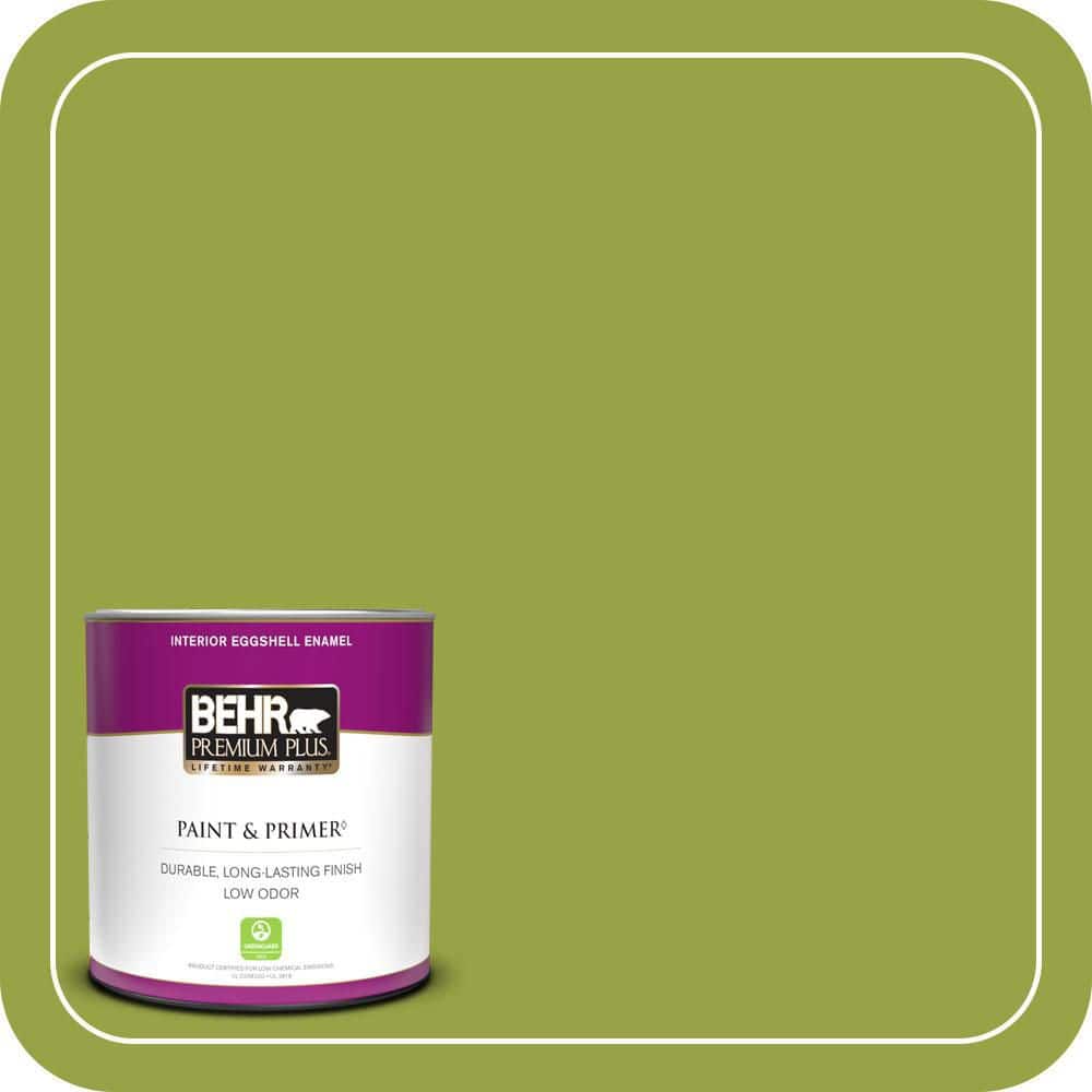 BEHR PREMIUM PLUS #P360-6 Fresh Apple Interior/Exterior Paint & Primer Color Sample