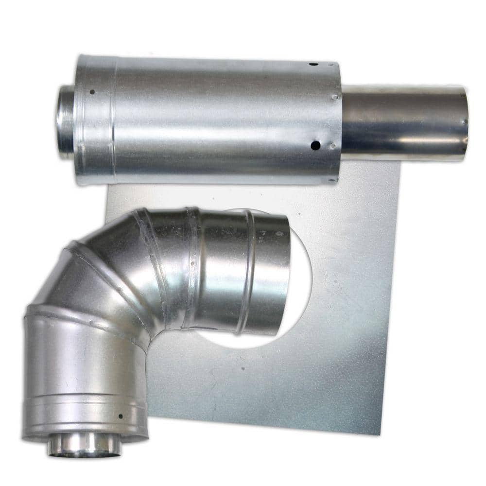 Rheem 3 in. x 5 in. Horizontal Stainless Steel Concentric Termination Vent Kit for Mid Efficiency Tankless Gas Water Heaters