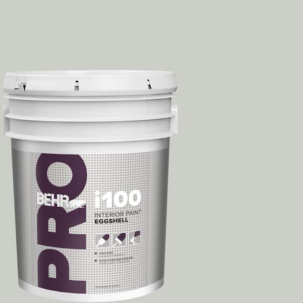BEHR PRO 5 gal. #PWL-89 Silver Setting Eggshell Interior Paint (2)