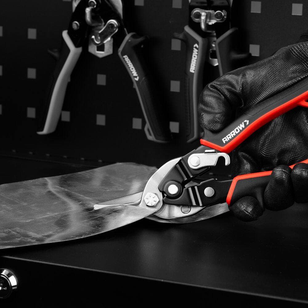 Arrow Fastener 8 in. Left-Cut, Force Saving Aviation Snips (2)