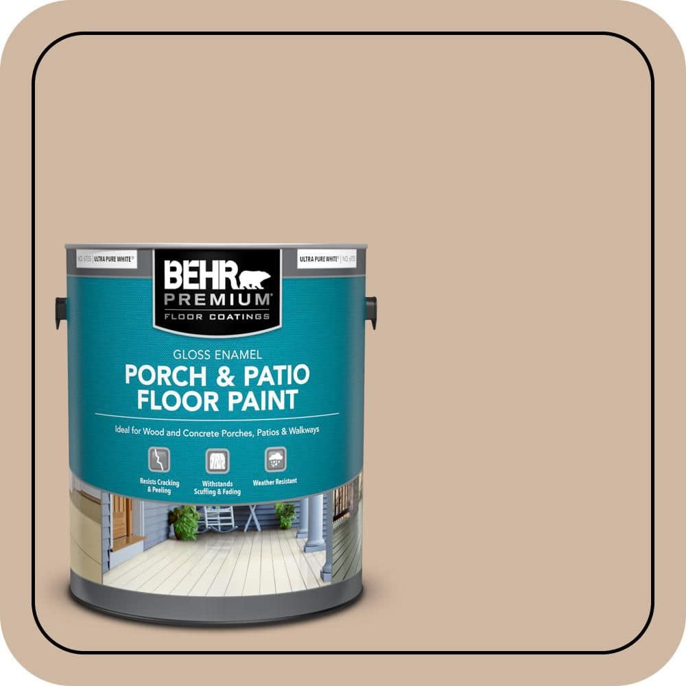BEHR PREMIUM 1 gal. #N240-3 Sonoran Desert Gloss Enamel Interior/Exterior Porch and Patio Floor Paint