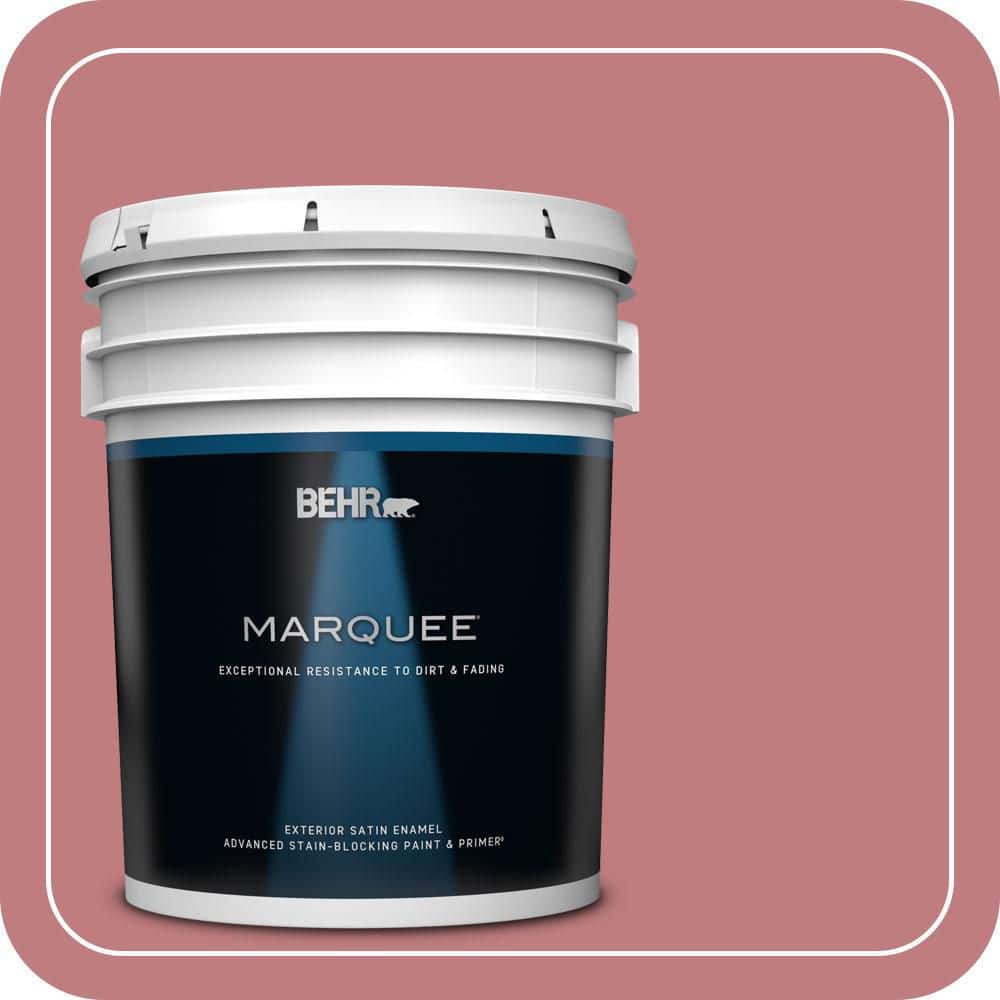 BEHR MARQUEE 5 gal. #MQ1-12 Chick Flick Satin Enamel Exterior Paint & Primer