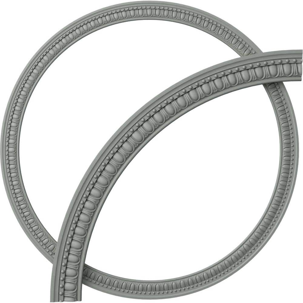 Ekena Millwork 59 in. Artis Egg and Dart Ceiling Ring (1/4 of Complete Circle) (1)