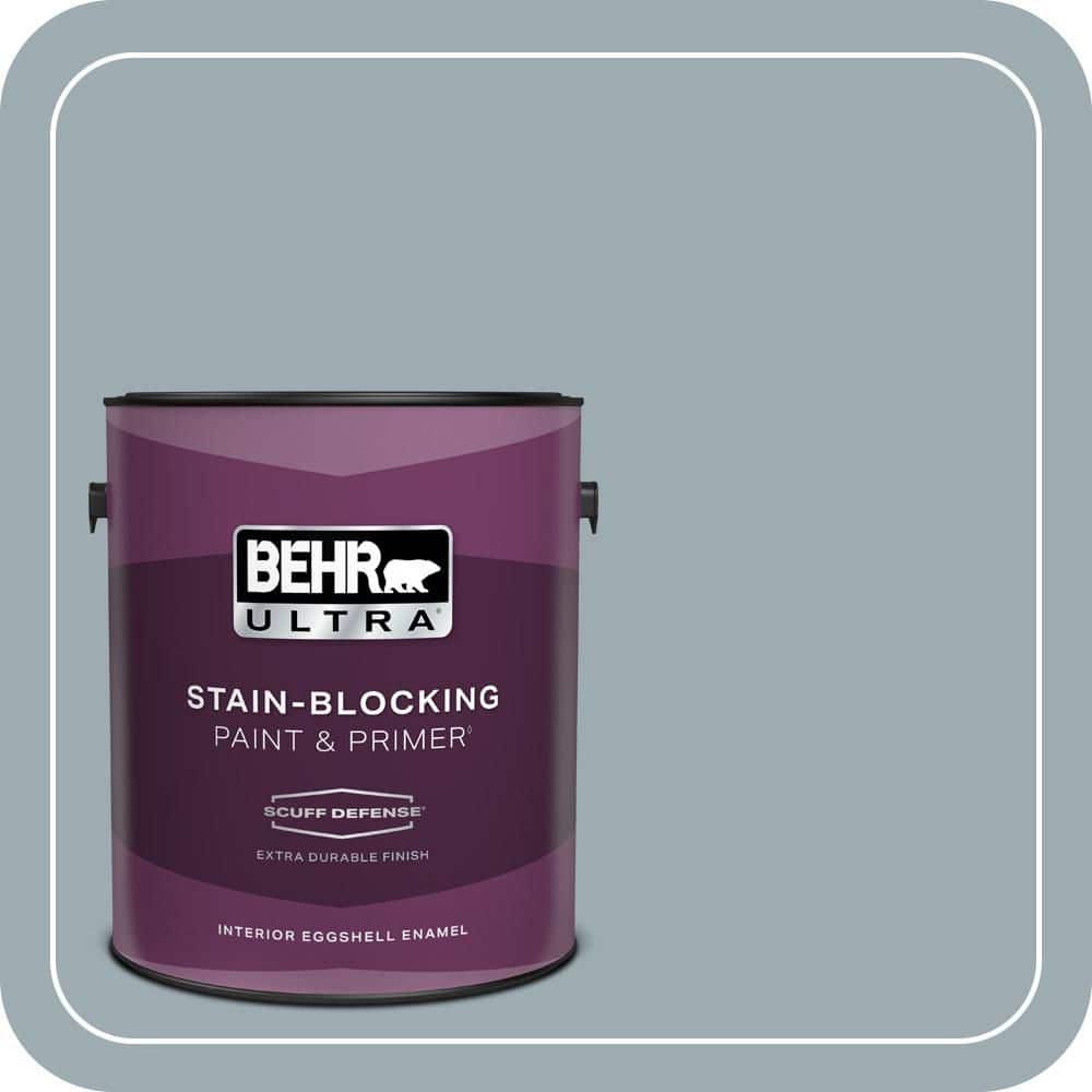 BEHR PREMIUM PLUS #ECC-30-1 Pelican Bay Enamel Low Odor & Primer