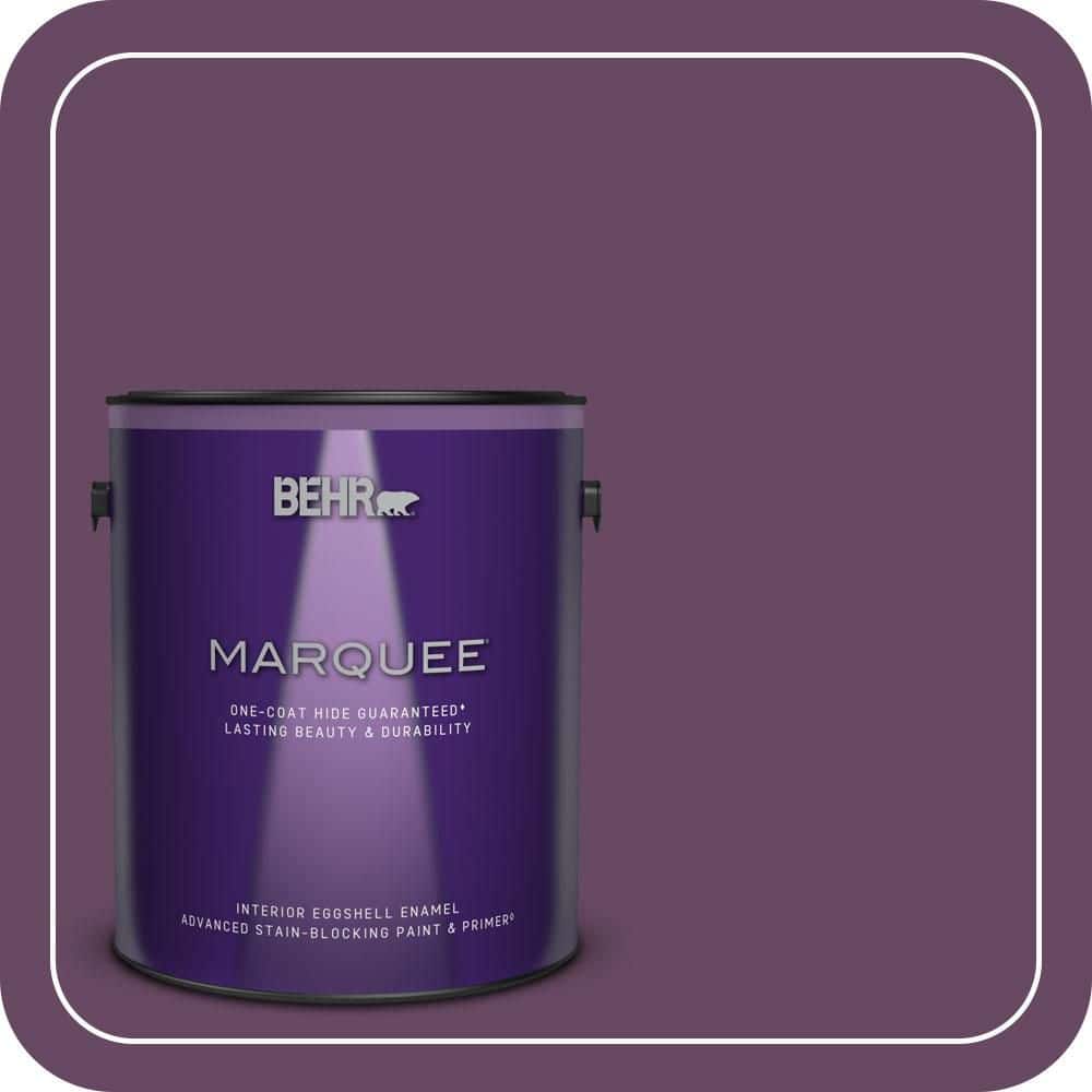 BEHR MARQUEE 1 gal. #680D-7 Bunchberry Eggshell Enamel Interior Paint & Primer