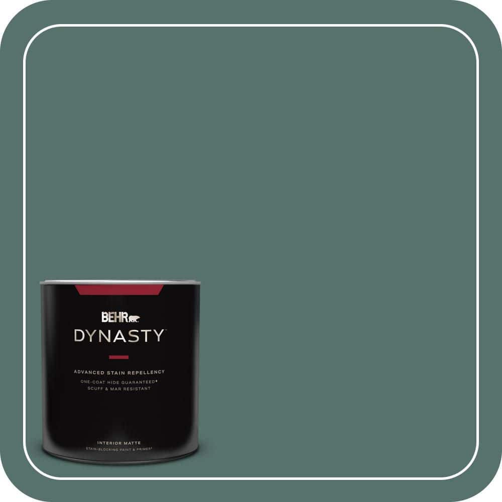 BEHR DYNASTY 1 qt. #480F-6 Shaded Spruce Matte Interior Stain-Blocking Paint and Primer