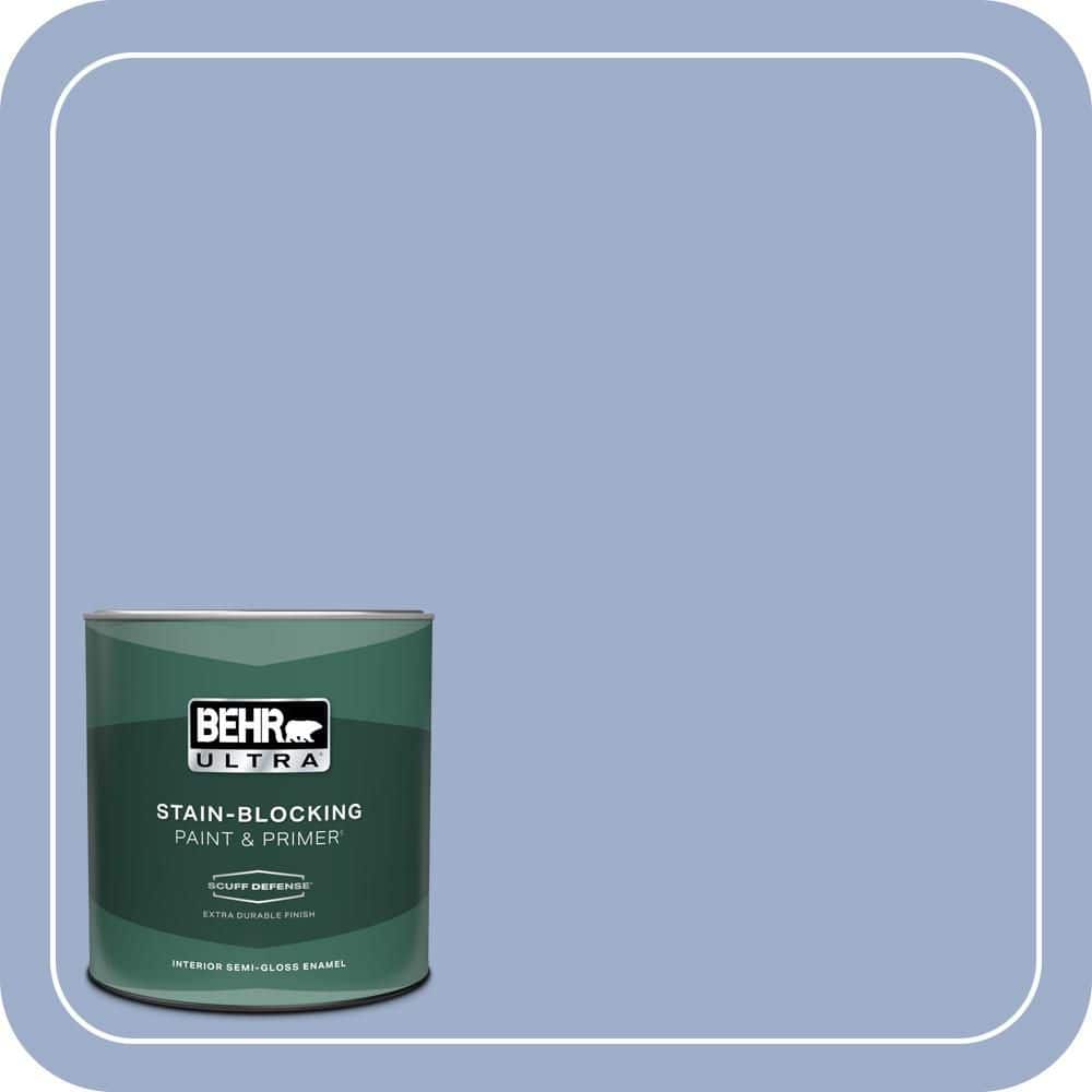 BEHR ULTRA 1 qt. #MQ5-17 Poetry Reading Extra Durable Semi-Gloss Enamel Interior Paint & Primer