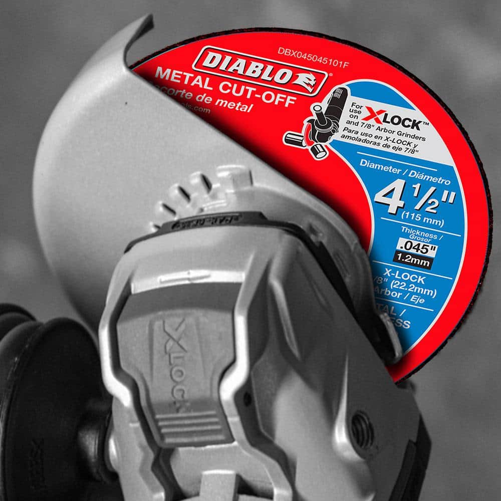 DIABLO 4-1/2 in. Thin Kerf Metal Cut-Off Disc for X-Lock and All Grinders (Buy 3 Get 2 Free) (5-Pack) (4)