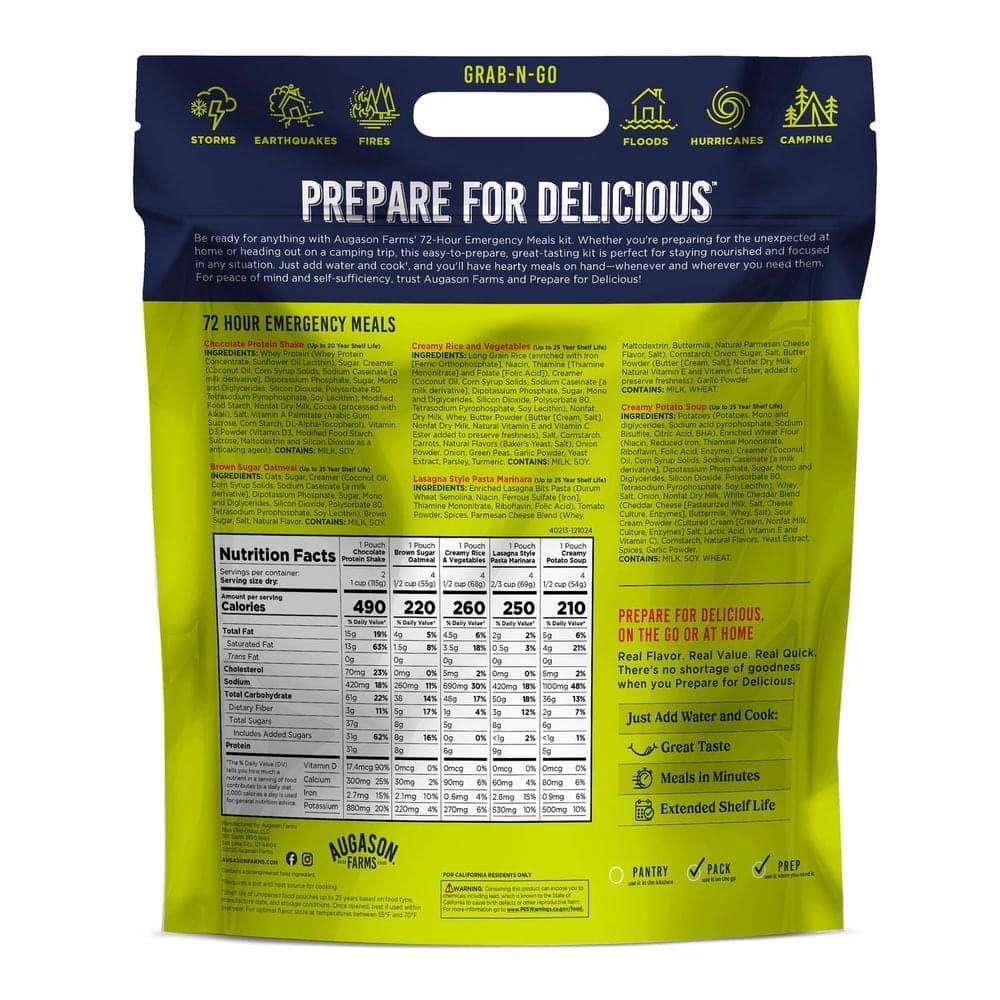 AUGASON FARMS AF 72 Hour Emergency Meals Food Supply (2)