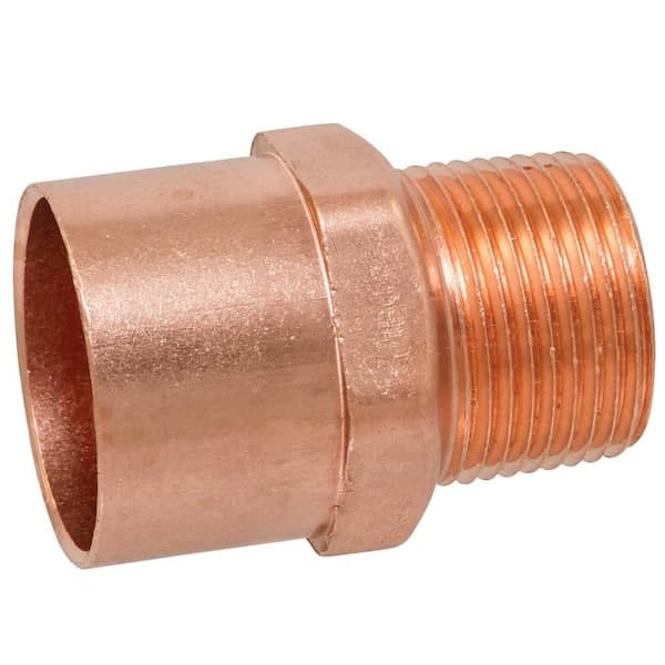 Everbilt 3/4 in. x 1/2 in. Copper Pressure Cup x MIP Male Adapter Fitting (2)