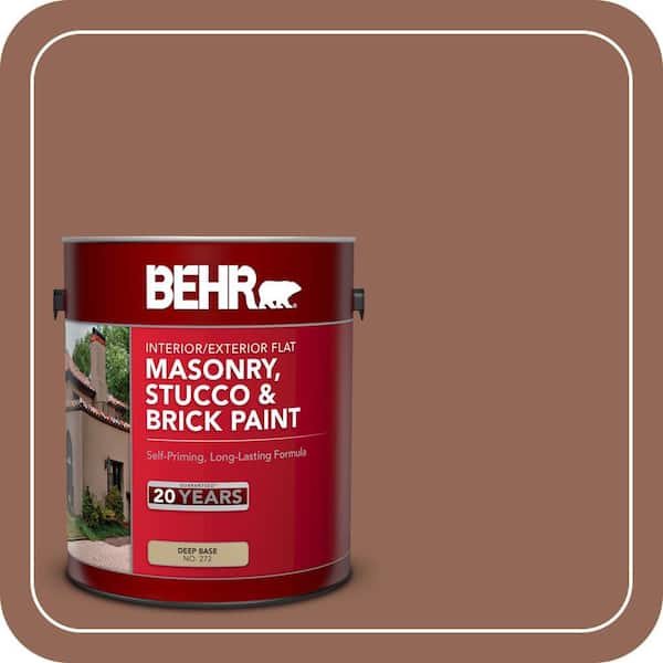 BEHR 1 gal. #S190-6 Rio Rust Flat Interior/Exterior Masonry, Stucco and Brick Paint (2)