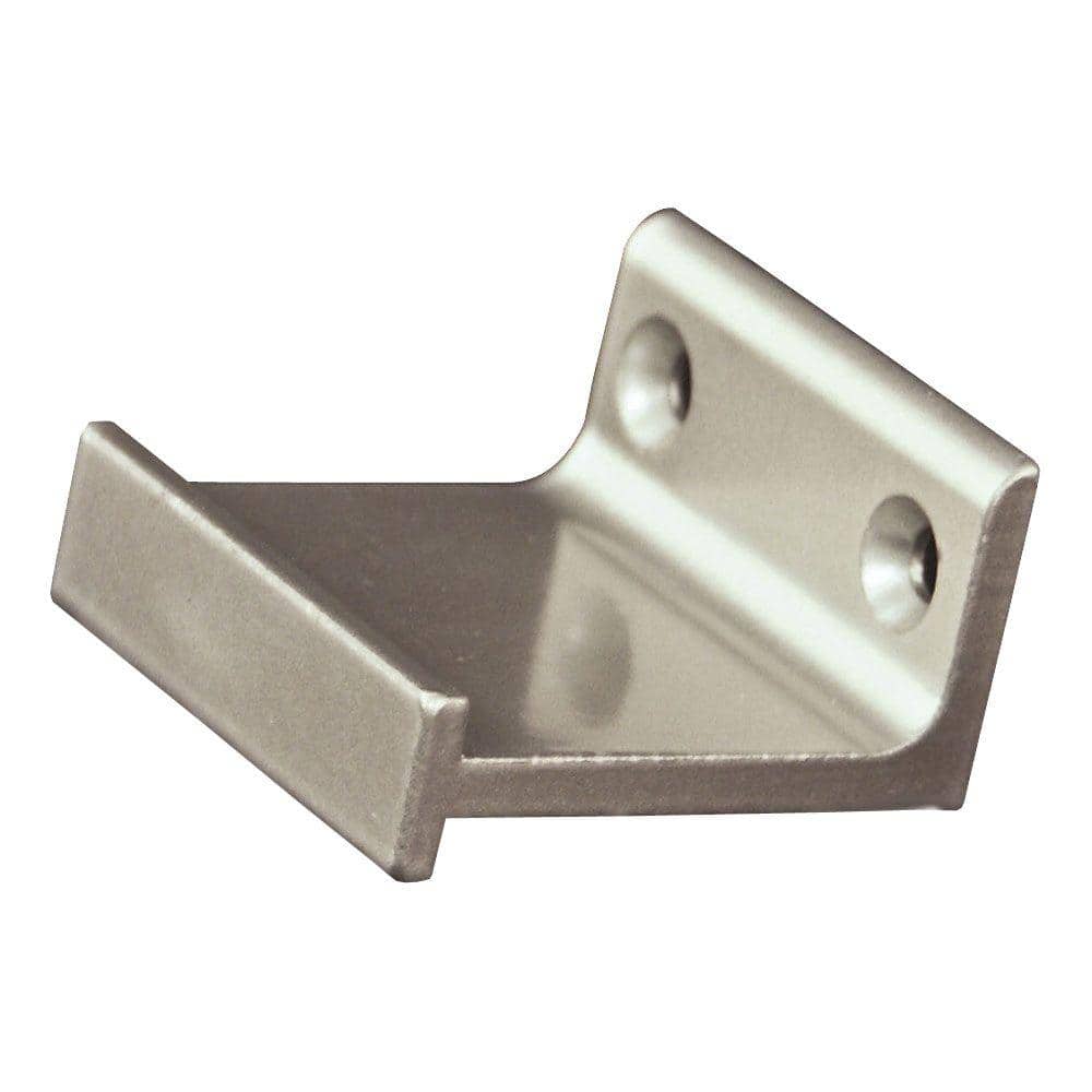 Quiet Glide Satin Nickel Horizontal Roller Bracket