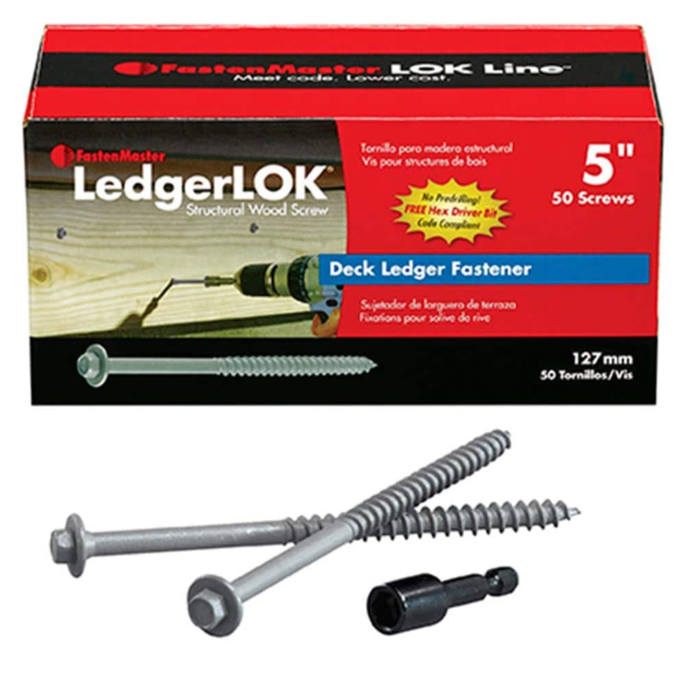 FastenMaster LedgerLOK Structural Wood Screw (Single Fastener)