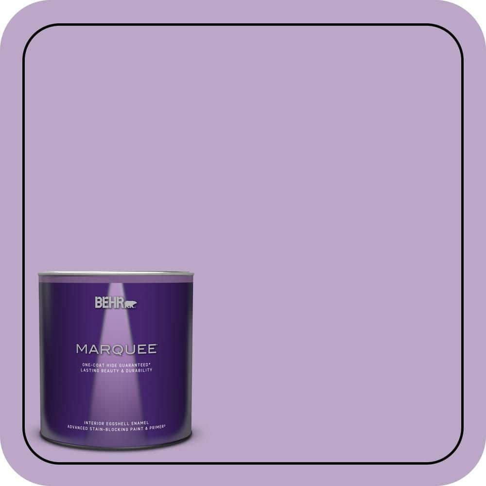 BEHR MARQUEE 1 qt. #M570-4 Cyber Grape Eggshell Enamel Interior Paint & Primer