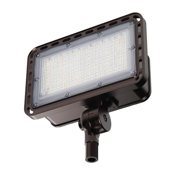 Feit Electric 4000/6000/8000 Lumen Select Integrated LED Selectable 5CCT Bronze Dusk to Dawn Commercial Ground/Wall Flood Light