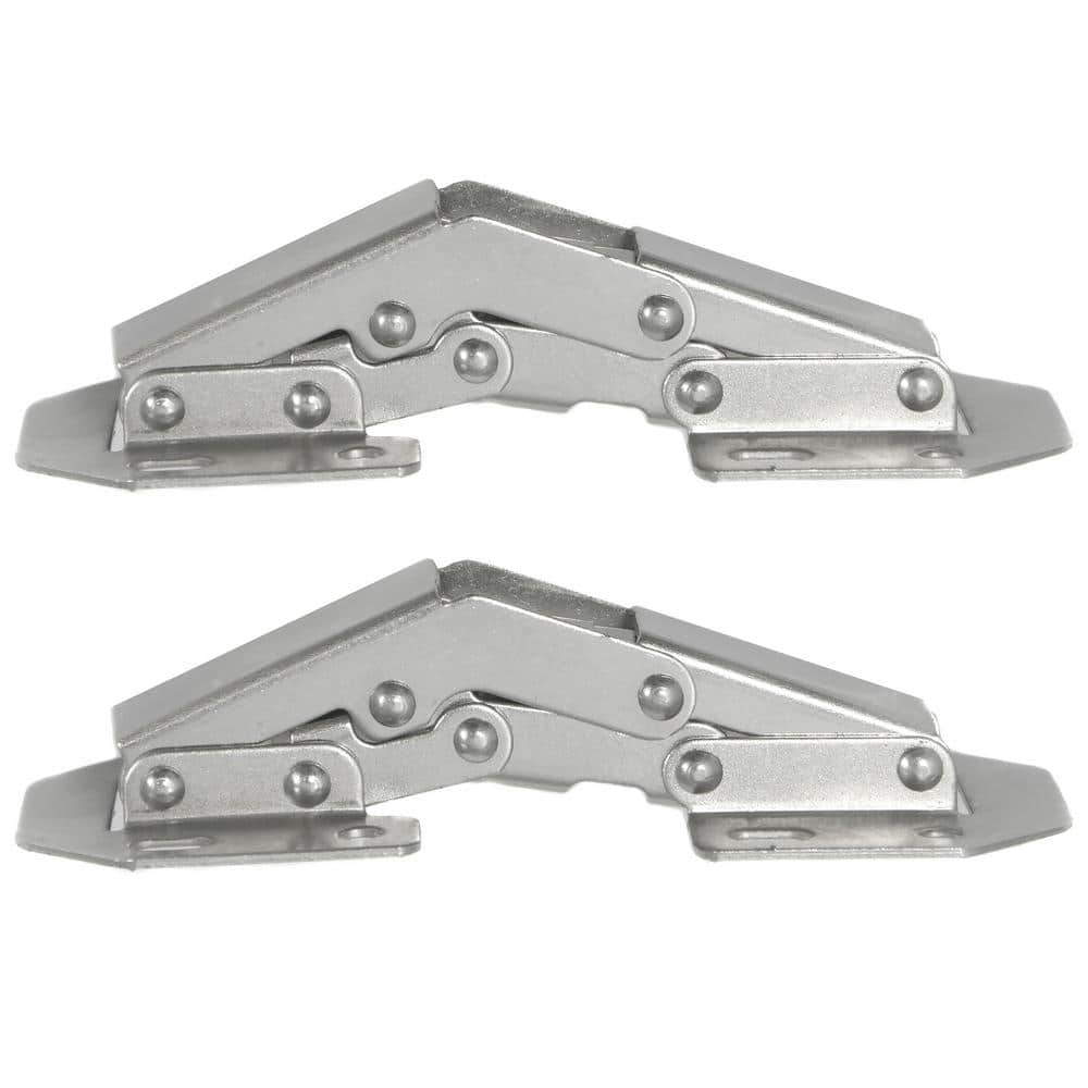 Laurey 90-Degree Adjustable Overlay Concealed Chrome Frame and Frameless Cabinet Hinge (10-Pack)