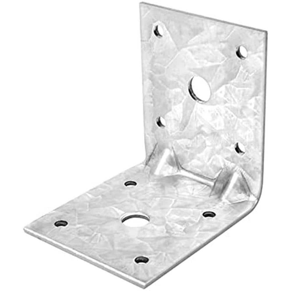 KIWDZFU 2-3/8x2-7/8 12-Gauge Steel L Right Angle Bracket Corner Brace Reinforcing Rib Metal Connector for Wood Timber 10-Pack (1)