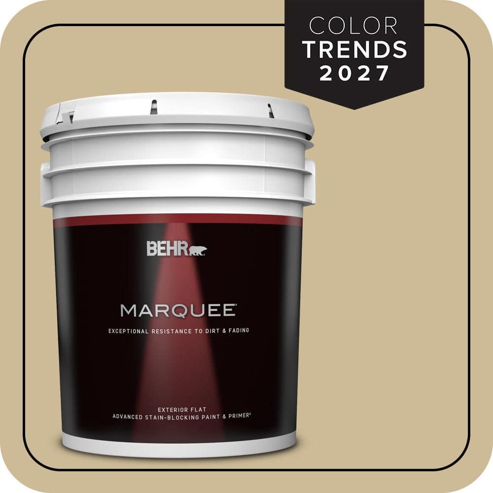 BEHR MARQUEE 5 gal. #MQ2-22 Hayloft Flat Exterior Paint & Primer (1)