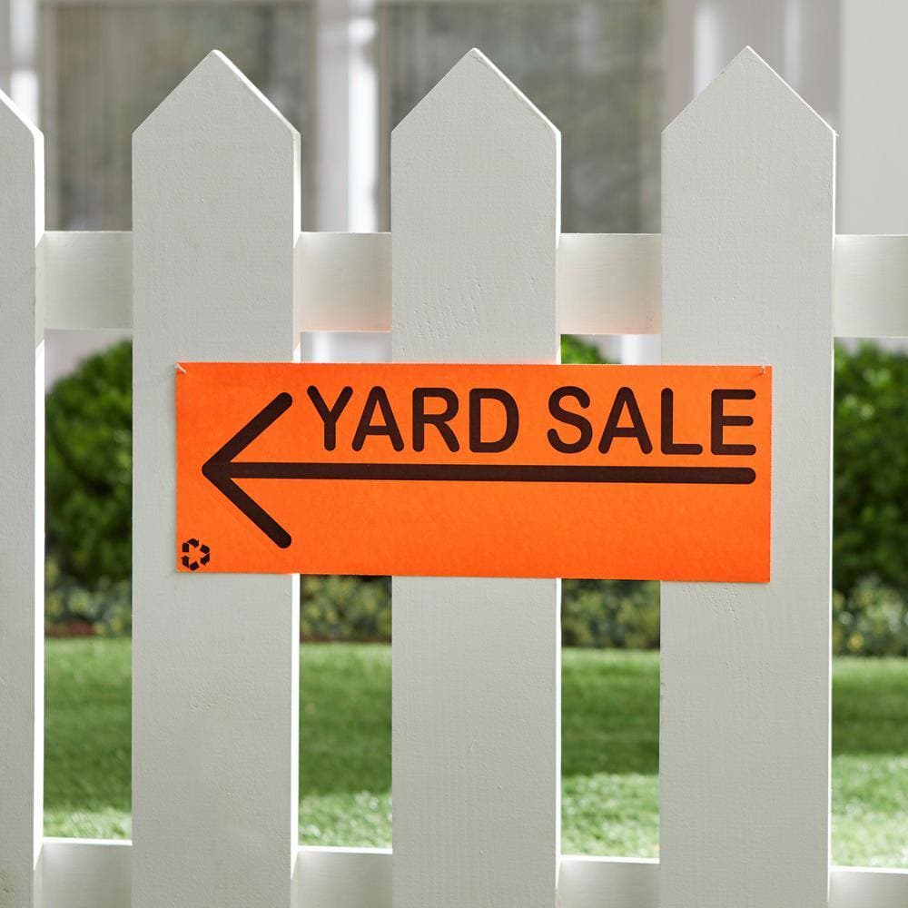 Everbilt 6.5 in. x 20 in. Yard Sale Sign 4-Pack (3)