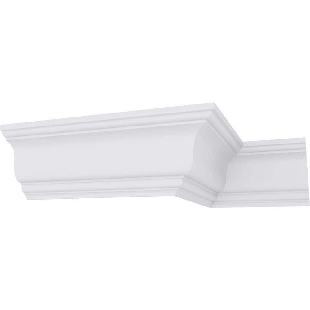 Ekena Millwork 3-3/4-in x 2-3/4-in x 4-5/8-in x 94-1/2-in Traditional Smooth Polyurethane Crown Moulding (12-Pack) (1)
