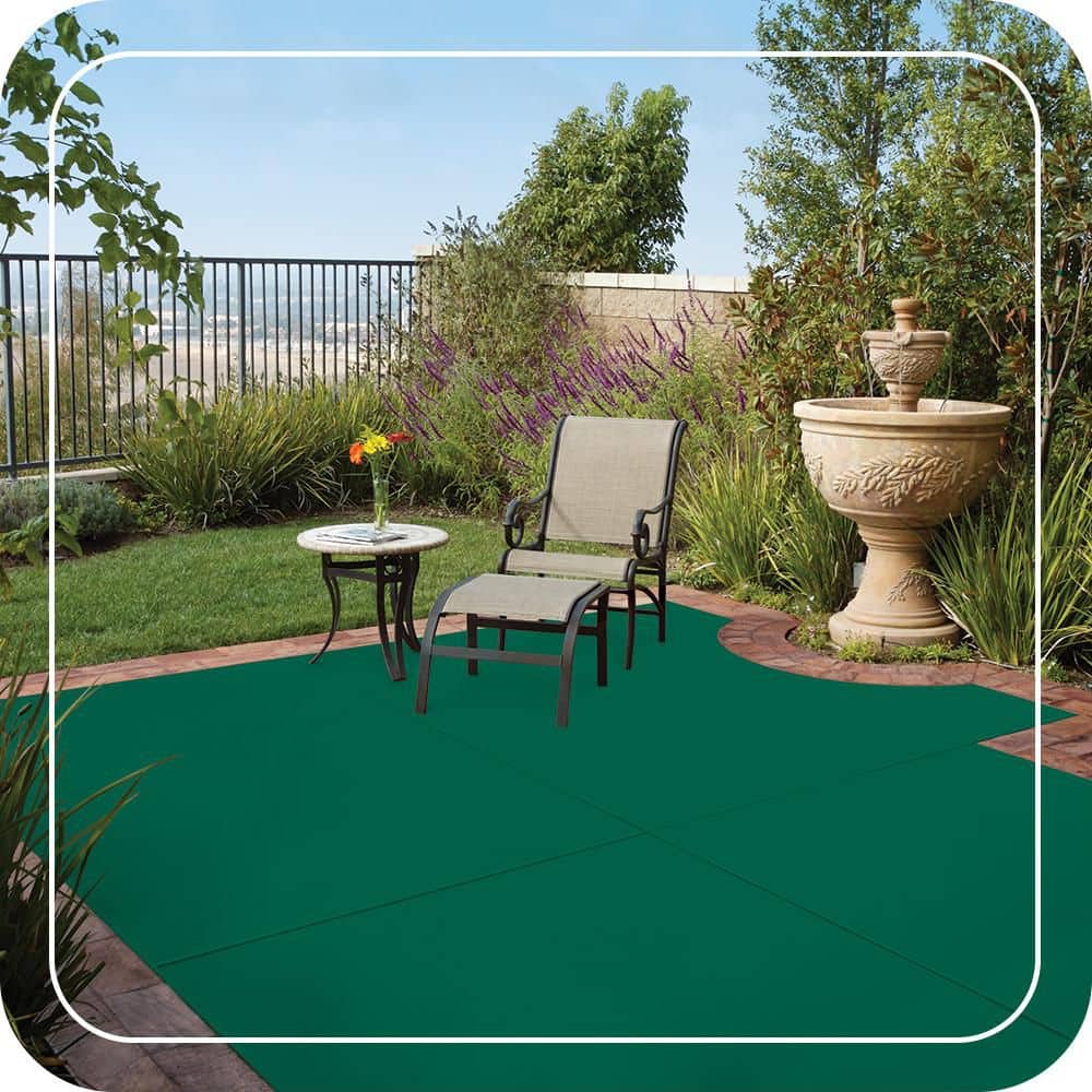 BEHR PREMIUM 1 gal. #OSHA-2 OSHA SAFETY GREEN Solid Color Flat Interior/Exterior Concrete Stain (3)