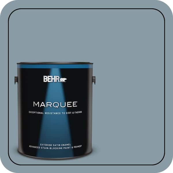 BEHR MARQUEE 1 gal. #MQ5-27 Rainy Season Satin Enamel Exterior Paint & Primer (2)
