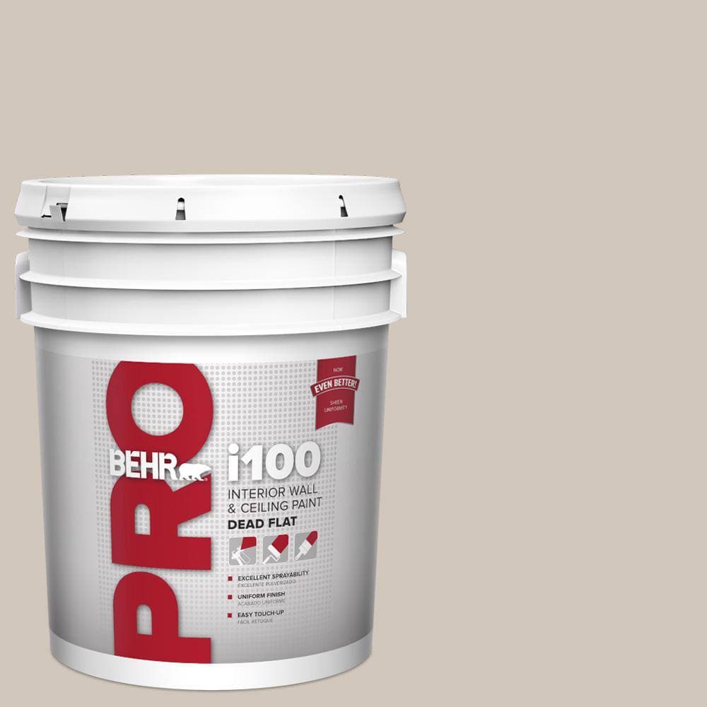 BEHR PRO 5 gal. #N210-2 Cappuccino Froth Dead Flat Interior Paint (1)