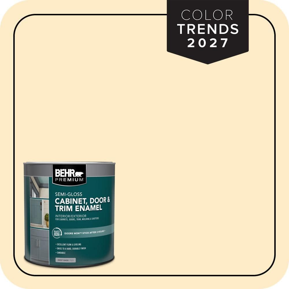 BEHR PREMIUM 1 qt. #M290-2 Frittata Semi-Gloss Enamel Interior/Exterior Cabinet, Door & Trim Paint