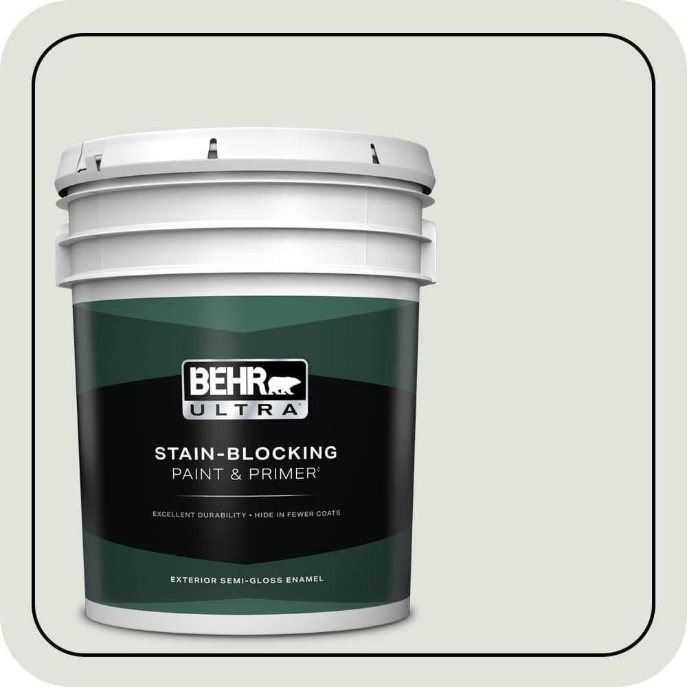 BEHR ULTRA 5 gal. #QE-41 Frostproof Semi-Gloss Enamel Exterior Paint & Primer