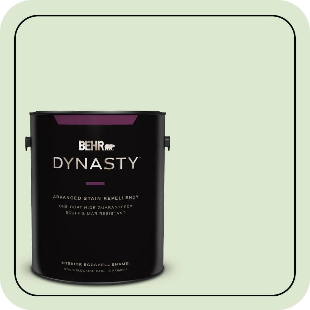 BEHR DYNASTY 1 gal. #T12-18 Minty Frosting Eggshell Enamel Interior Stain-Blocking Paint & Primer