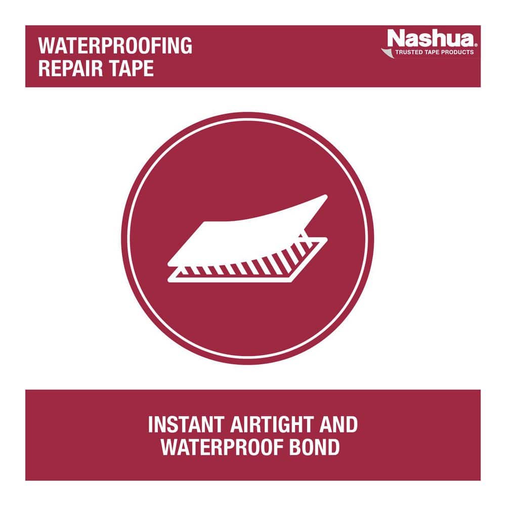 Nashua Tape 1.89 in. x 10.9 yd. Waterproofing Repair Foil Duct Tape Sealer (2)