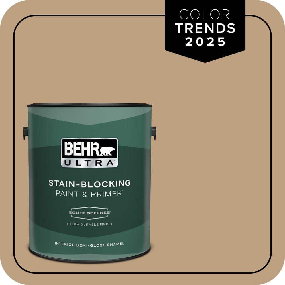 BEHR ULTRA 1 gal. #N270-4 Oxford Street Extra Durable Semi-Gloss Enamel Interior Paint & Primer