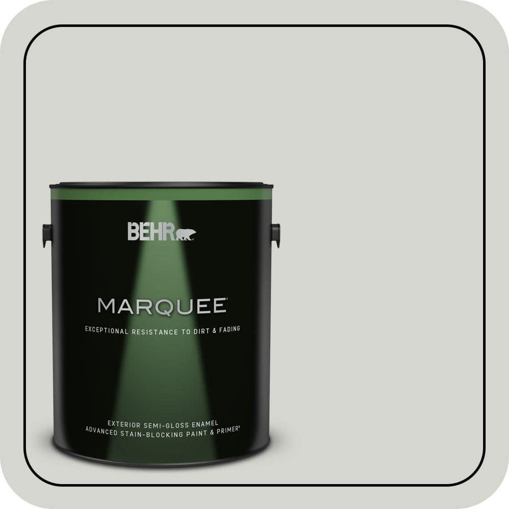 BEHR MARQUEE 1 gal. #T17-01 Close Knit Semi-Gloss Enamel Exterior Paint & Primer