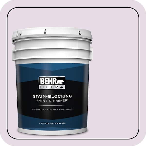 BEHR ULTRA 5 gal. #M100-1A Not Quite Purple Satin Enamel Exterior Paint & Primer (2)
