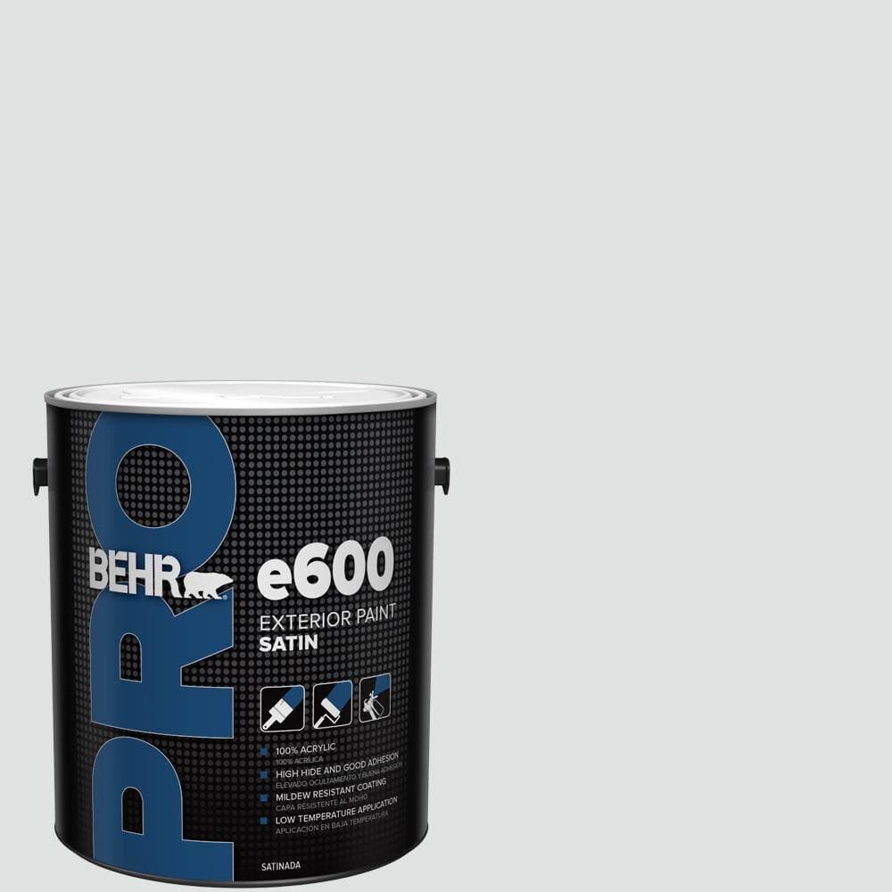 BEHR PRO 1 gal. #W-F-520 Ash White Satin Exterior Paint (1)