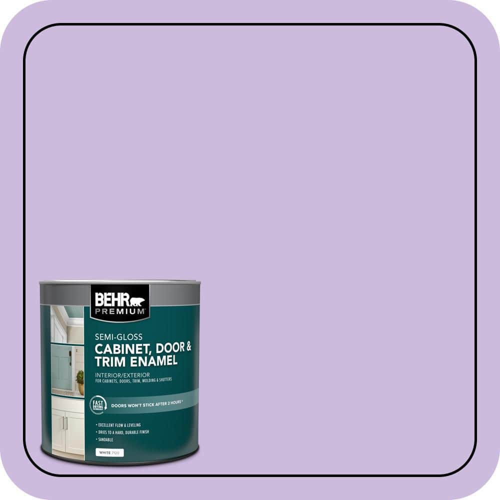 BEHR PREMIUM 1 qt. #P570-2 Confetti Semi-Gloss Enamel Interior/Exterior Cabinet, Door & Trim Paint