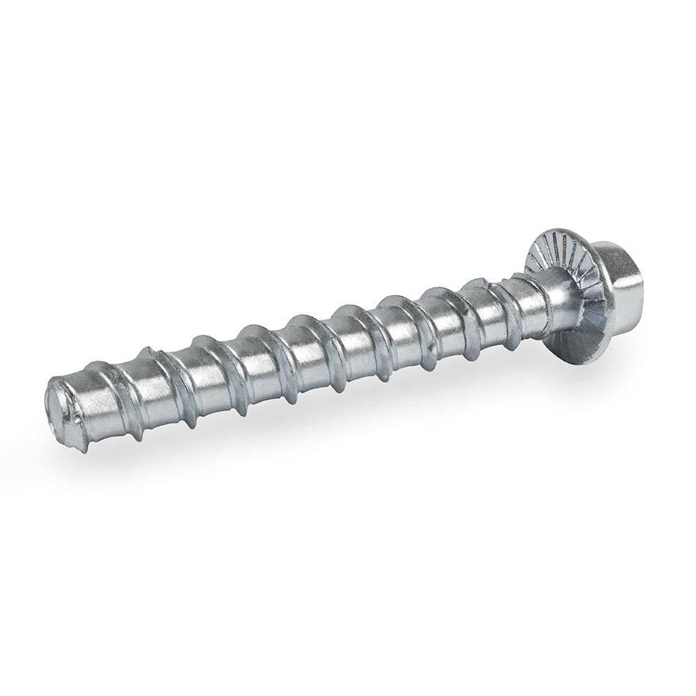 Cobra Anchors CobraTork 1/4 in. x 2-1/4 in. Zinc Plated Concrete Screw Anchors (30-Pack) (3)