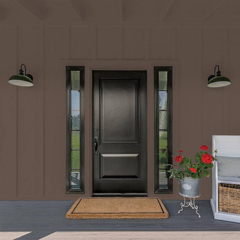 Glidden Premium 5 gal. PPG1018-7 Sarsaparilla Flat Exterior Latex Paint (4)
