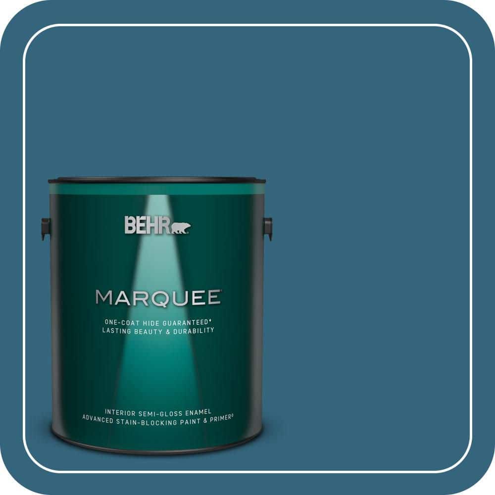 BEHR MARQUEE 1 gal. #550D-7 Southern Evening Semi-Gloss Enamel Interior Paint & Primer