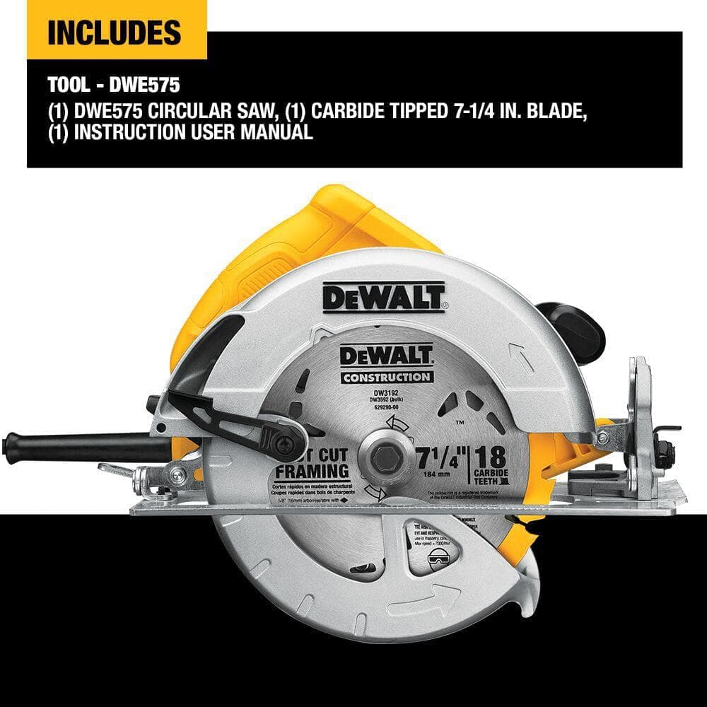 DEWALT 15 Amp Corded 7-1/4 in. Lightweight Circular Saw (3)
