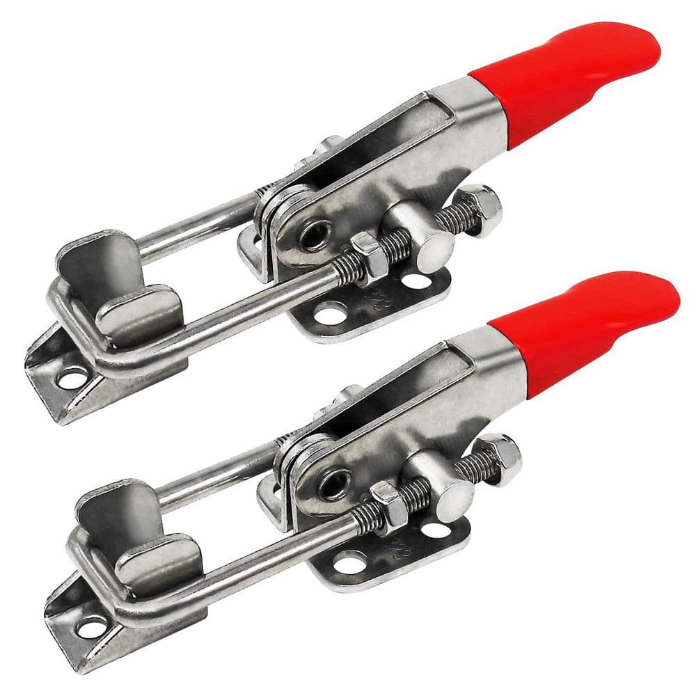 LAIFUCAM 304 Stainless Steel Adjustable Quick Release Spring Toggle Latch Door Catch Heavy Duty Magnetic 2-Pack (1)