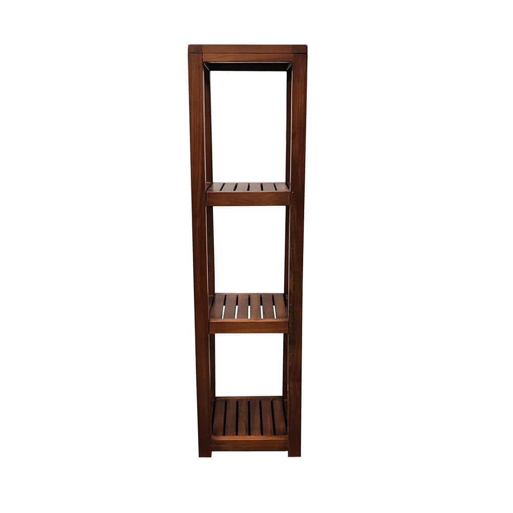 MGP 12 in. W x 45 in. H x 12 in. D Teak Square Shelf in Brown (1)