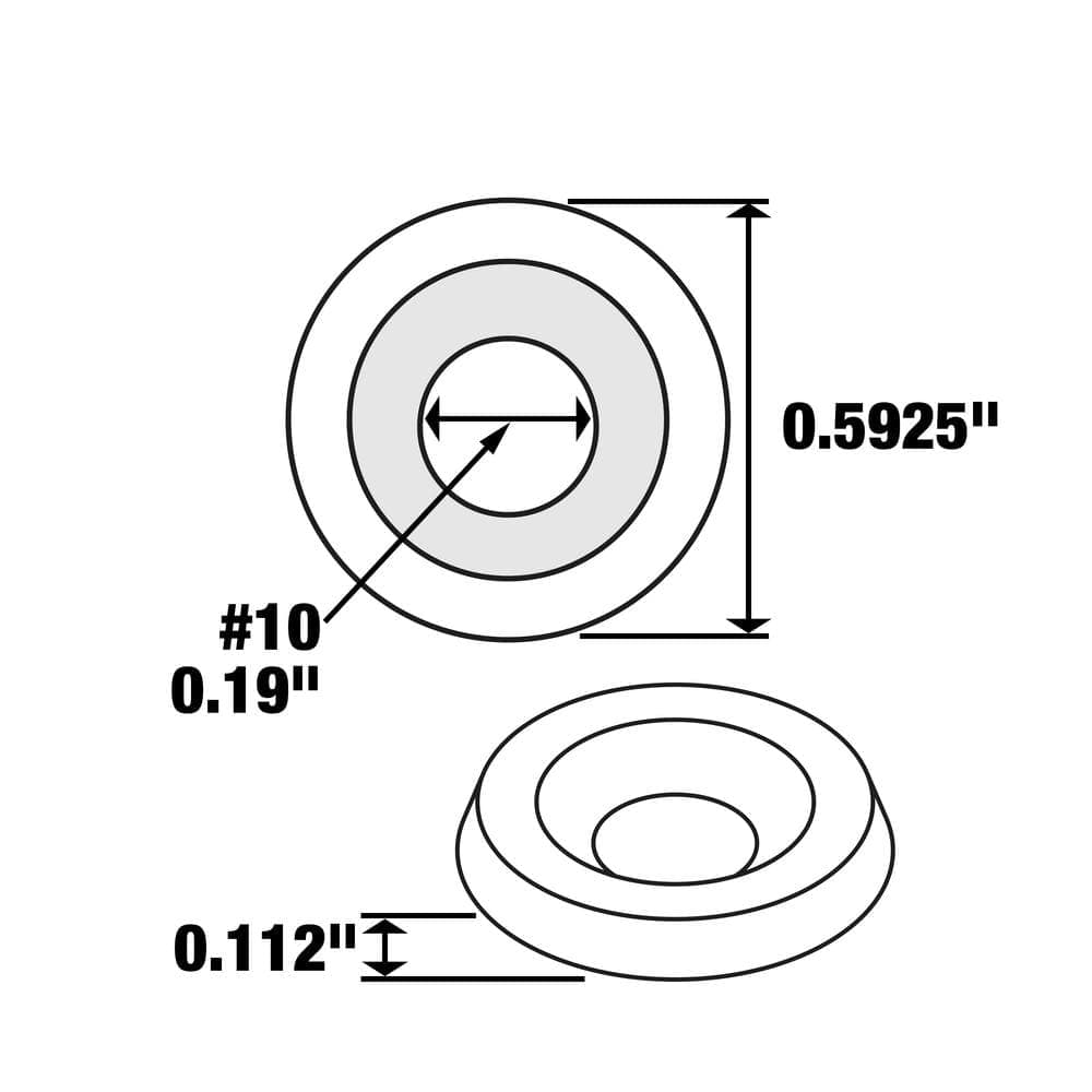 Everbilt #10 Nickel-Plated Steel Finishing Washers (8-Pack) (4)