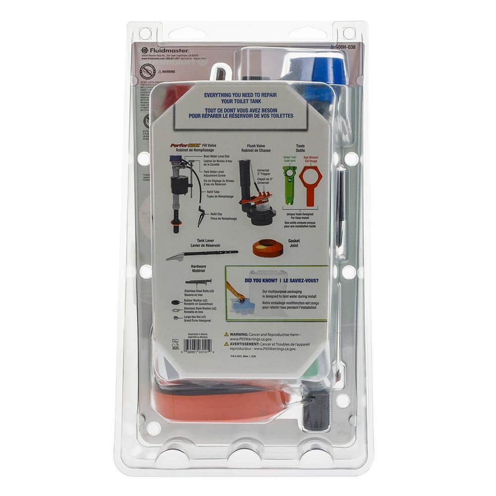 Fluidmaster Performax 3 in. Universal High Performance Everything Toilet Repair Kit with Install Tools (3)