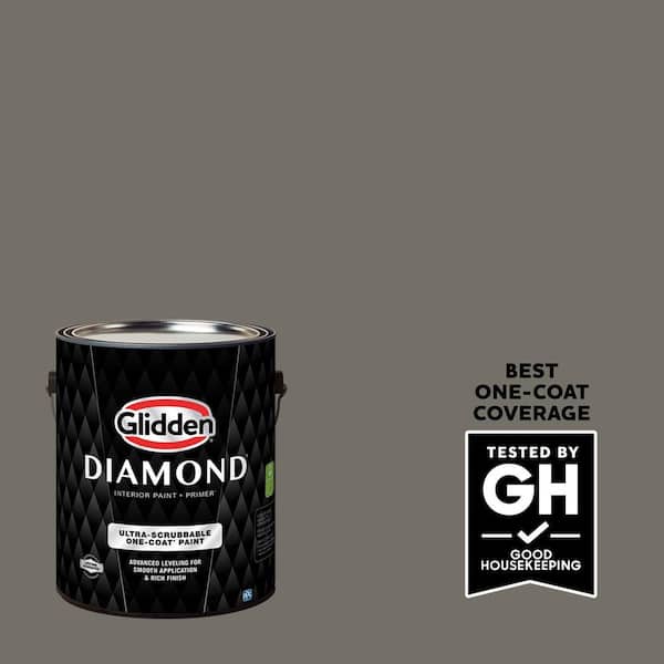 Glidden Diamond 1 gal. Artillery PPG1008-6 Flat Interior Paint with Primer (2)