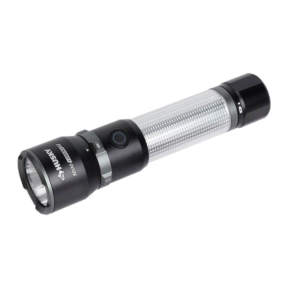 Husky 1000 Lumens Dual Power LED Rechargeable Flashlight with Area Light (2)