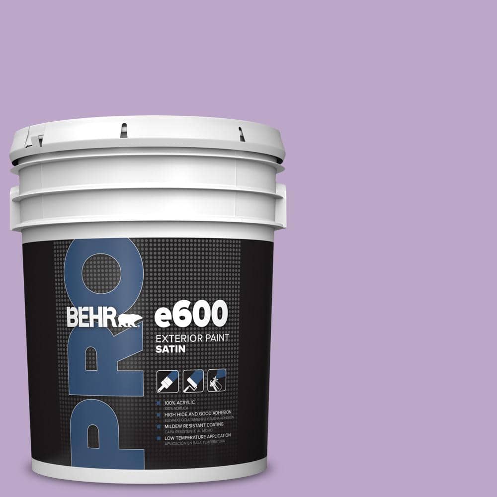 BEHR PRO 5 gal. #M570-4 Cyber Grape Satin Exterior Paint