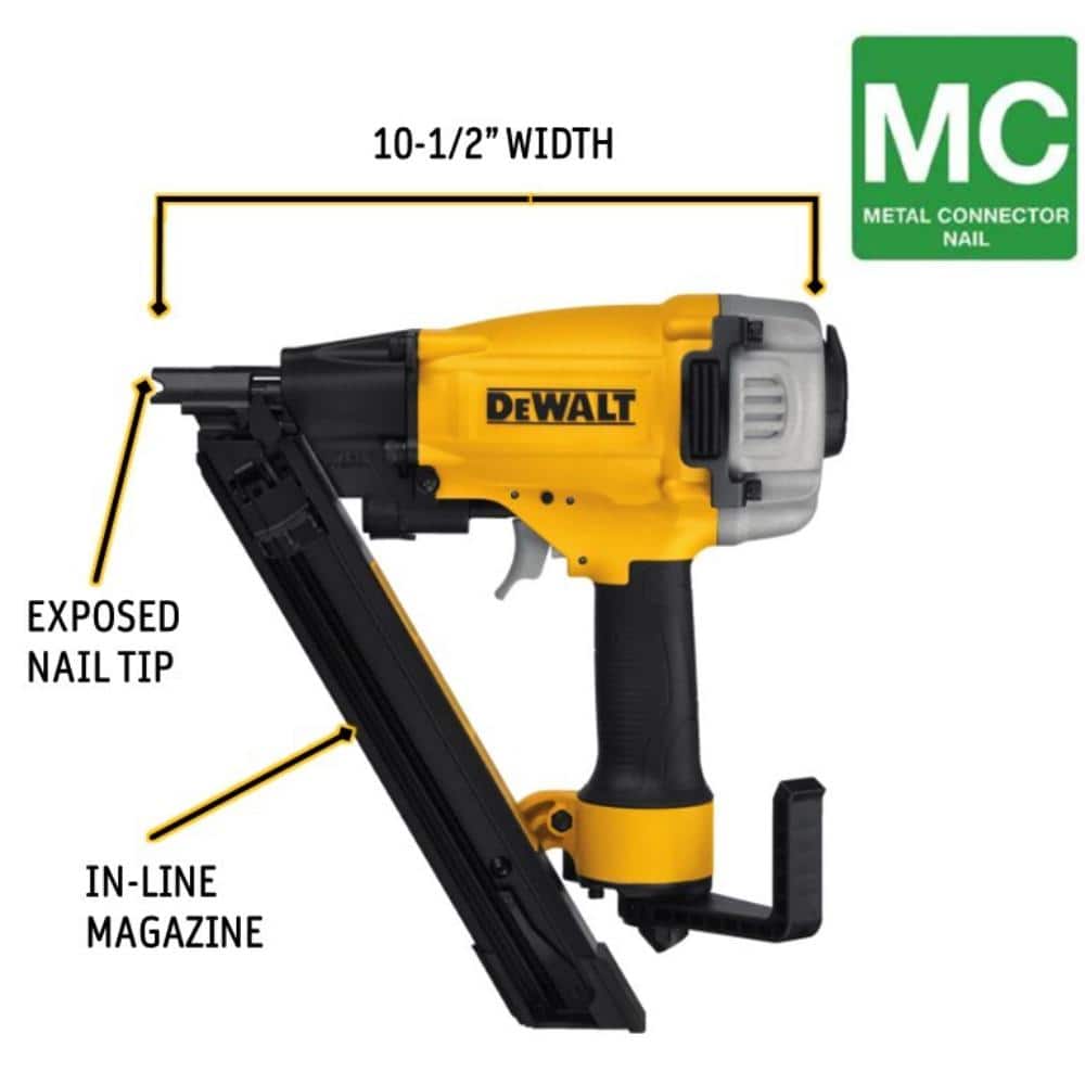 DEWALT 35-Degree Pneumatic Metal Connector Nailer (2)