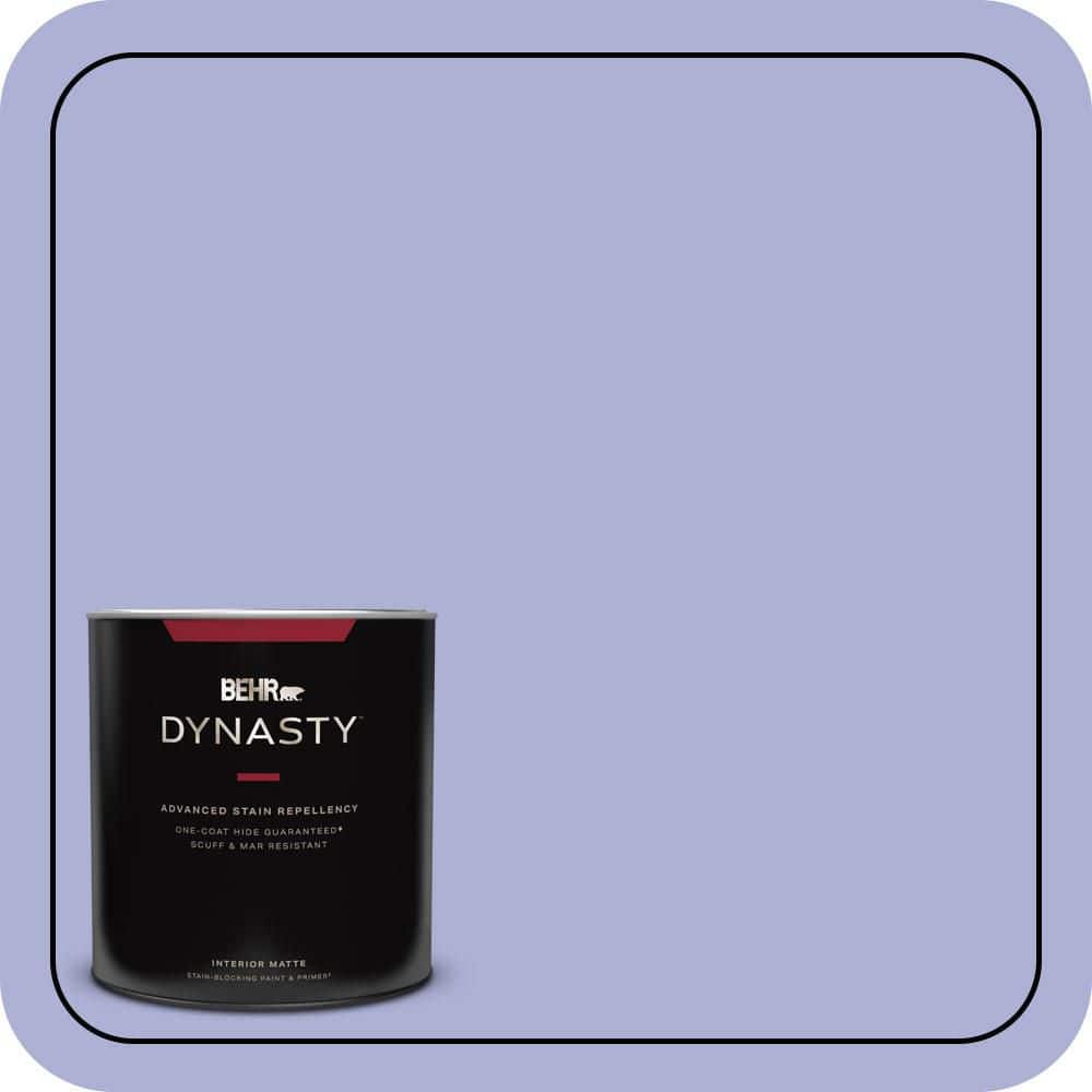 BEHR DYNASTY 1 qt. #620B-4 Pixie Violet Matte Interior Stain-Blocking Paint & Primer